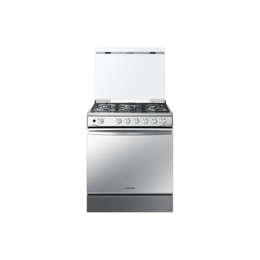 Samsung Cocina A Gas Con 5 Quemadores Con Quemador De Triple Potencia Color Silver Mirror image number 0.0